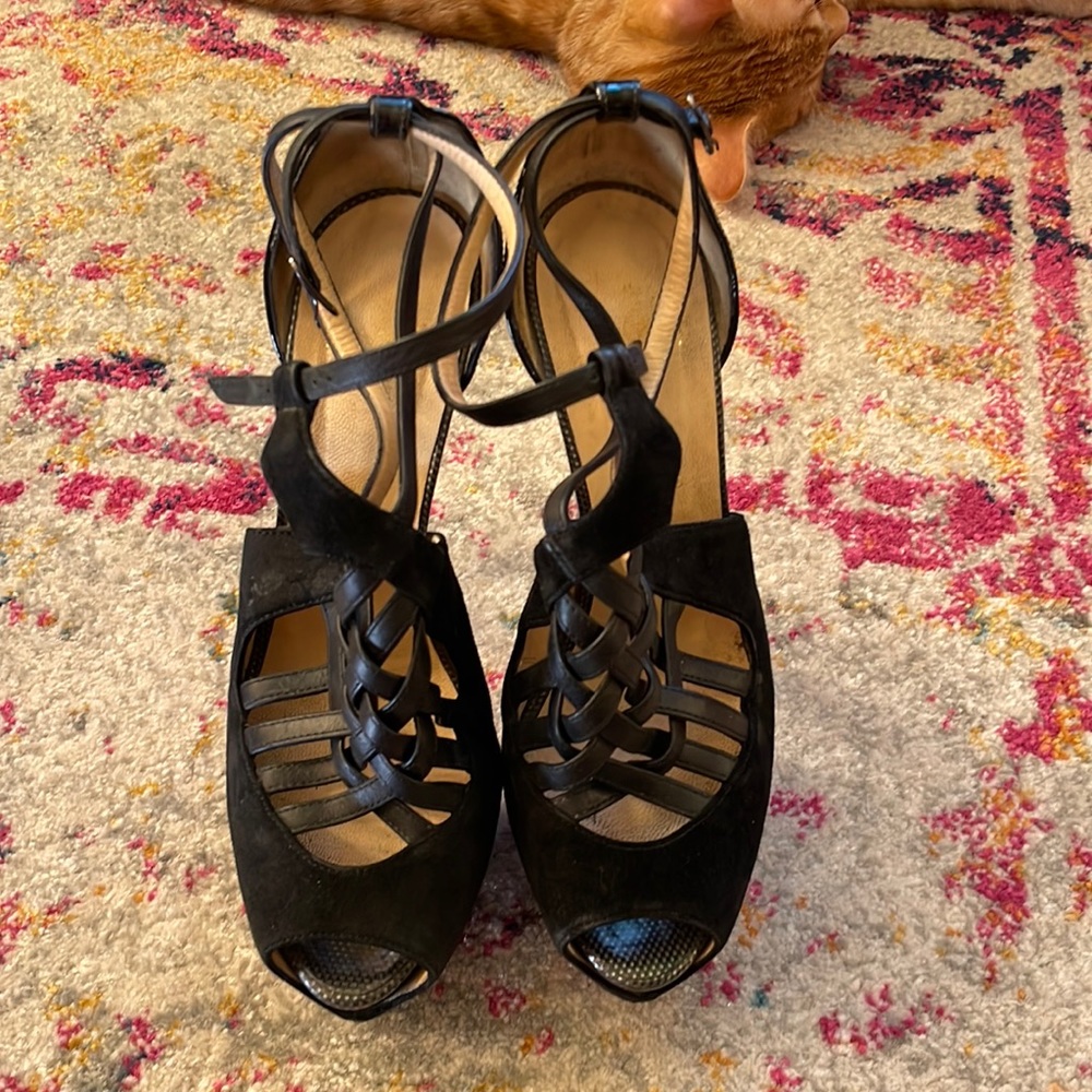 COPY - Louboutin black platform heels